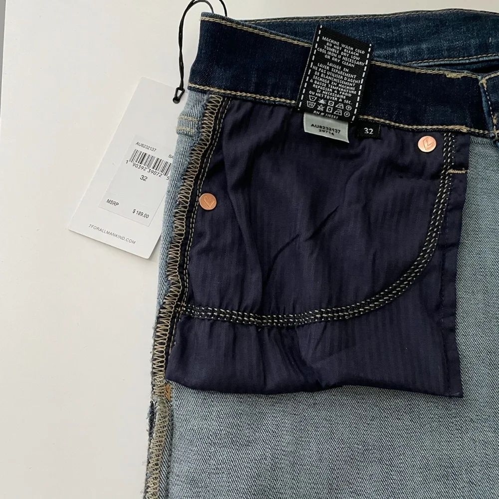 7 For All Mankind b(air) Authentic Roxanne Ankle Skinny jeans with fringed hem - Picture 4 of 4